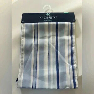Coastal Living Seascapes Outdoor Table Runner Beach Ocean Tropical 13” X 72” NEW